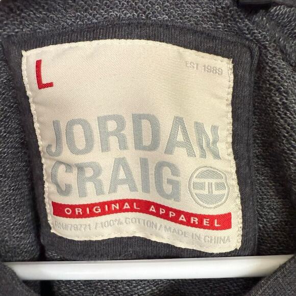 Rare Jordan Craig Sweatshirt Chicago Beast Large Gray Sports Streetwear Pockets - Picture 4 of 9